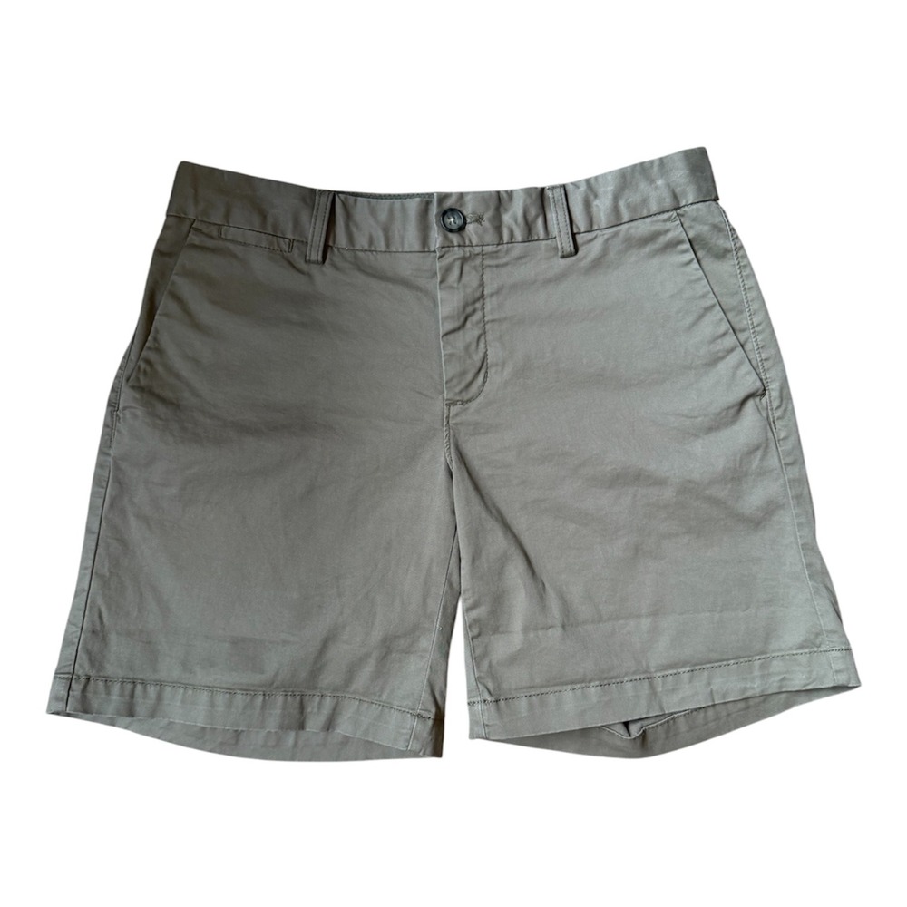 Banana‎ Republic Womens Olive Green Chino Shorts Size 4 Cotton Stretch Mid Rise
